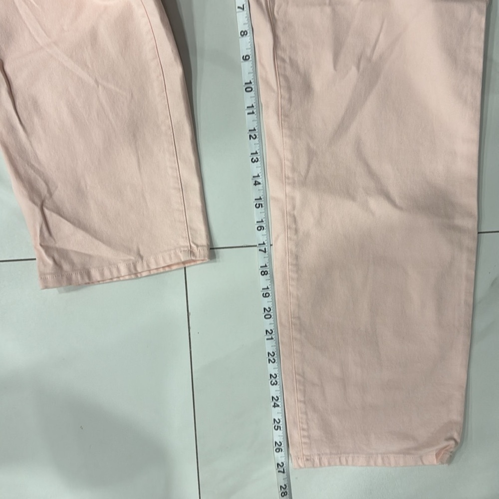 J. Crew Pink Pastel Cotton Utility Cropped Ankle Pants.  Sz 32 - Picture 8 of 10